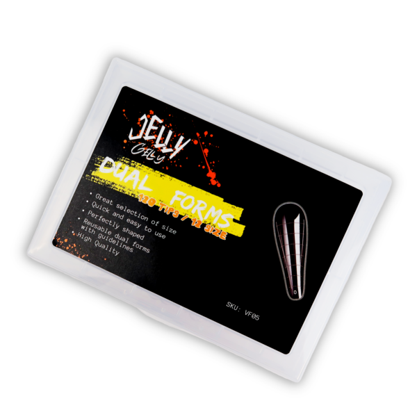 Jelly Gelly arched nail extension dual forms