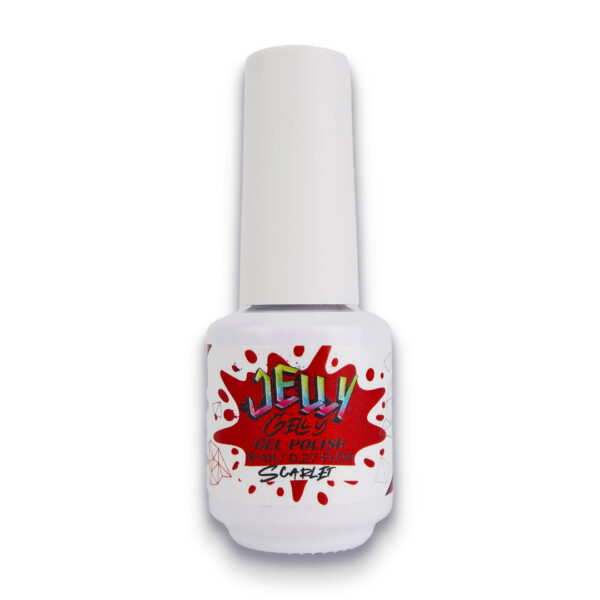 Jelly Gelly gel nail polish Scarlet 8ml.