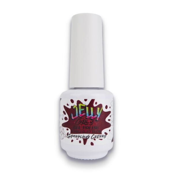 Jelly Gelly gel nail polish Sparkling Cherry 8ml.